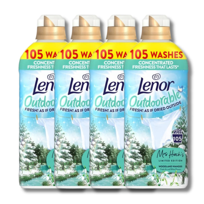 Lenor Outdoorable Fabric Conditioner Woodland Wander 105 Wash Assorted Packs Laundry - Fabric Conditioner Lenor Pack of 4