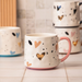 Luxury Ceramic Bone China Coffee Mug with Gold Heart Design 500ml Assorted Designs Mugs FabFinds