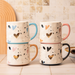 Luxury Ceramic Bone China Coffee Mug with Gold Heart Design 500ml Assorted Designs Mugs FabFinds
