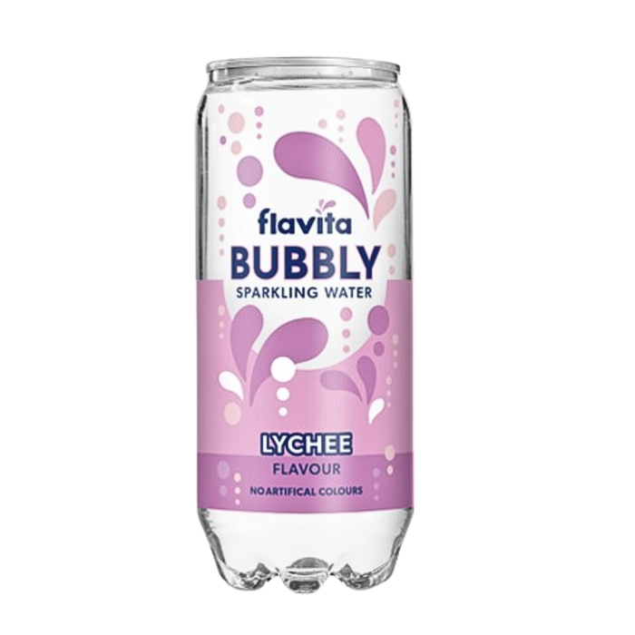 Flavita Bubbly Sparkling Water Assorted Flavours 300ml Drinks flavita Lychee Pack of 1