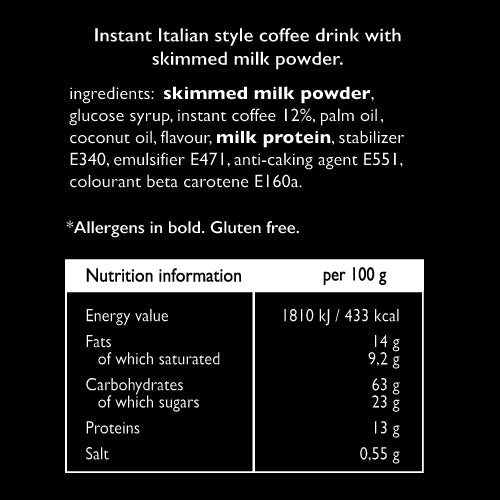 Lyons Premium Cappuccino Unsweetened Instant Coffee x 12 Sachets - 6 Pack Tesco Tesco