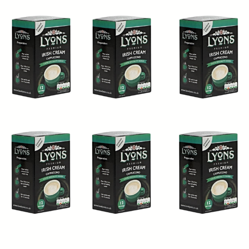 Lyons Premium Irish Cream Cappuccino x 12 Sachets 15g - 6 Packs Tesco Tesco 6 Packs