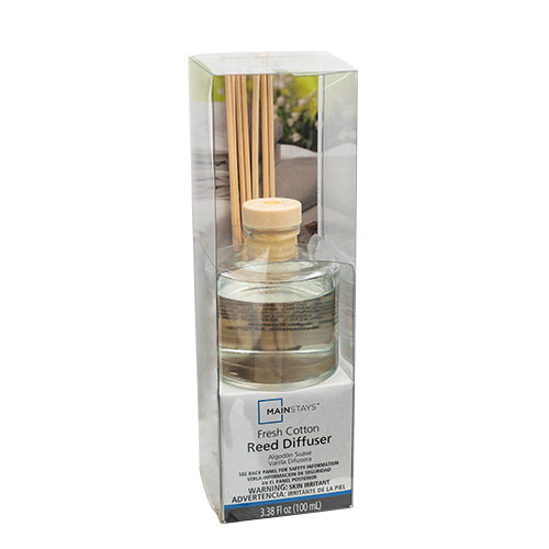 Mainstays Fresh Cotton Reed Diffuser 3.38Fl oz 100ml - FabFinds