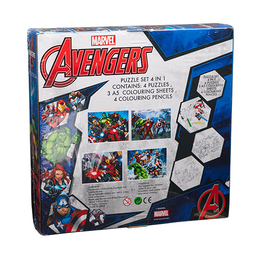 Marvel Avengers Puzzle Set 4 In 1 Puzzles Marvel   