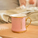 It's Coffee Time Ceramic Mug with Gold Finish 350ml Assorted Designs Mugs FabFinds Blush Pink