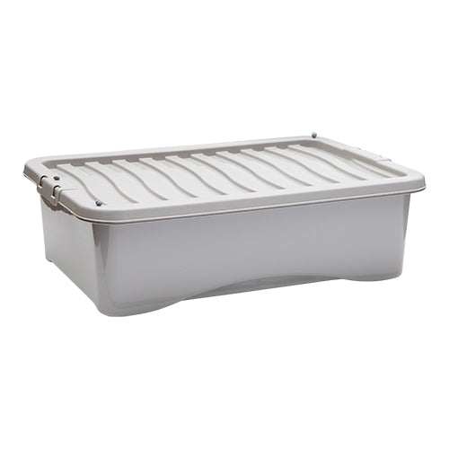 Recycled Underbed Storage Box 32L Assorted Colours Storage Boxes FabFinds Light Grey  