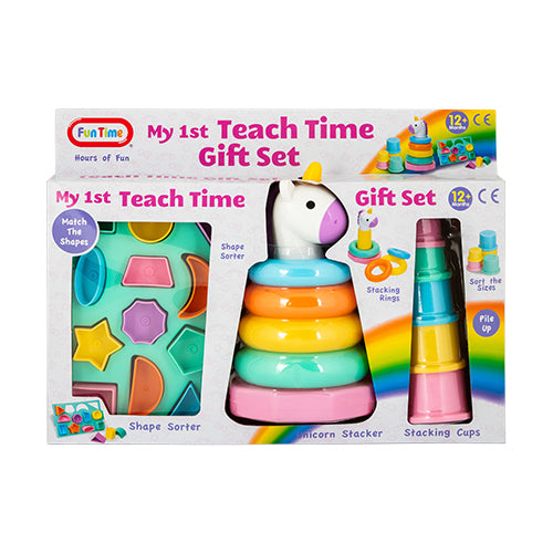 My First Teach Time Unicorn Gift Set Toys Fun Time   