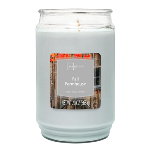 Mainstays Vanilla Scented Single-Wick Large Jar Candle – 20 Oz, 3.61" X 5.75" – Free Shipping