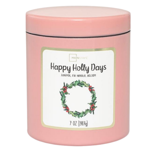 Mainstays Happy Holly Days Scented Candle 7oz (198.4g) Candles Mainstays