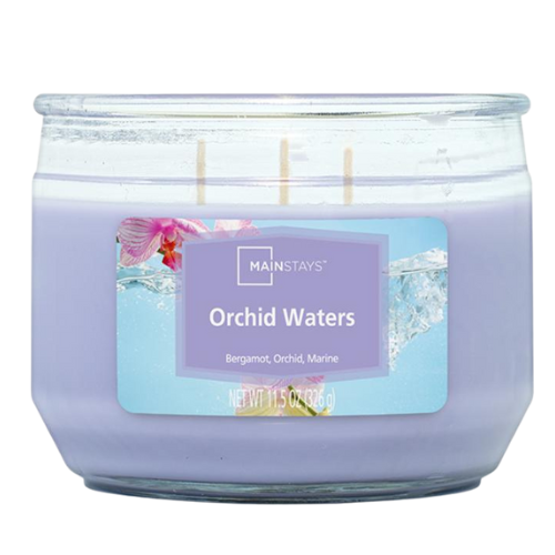 Mainstays Orchid Waters Scented Candle 11.5oz 326g Candles Mainstays