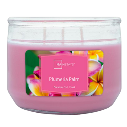 Mainstays Plumeria Palm Scented Candle 11.5oz 326g Candles Mainstays