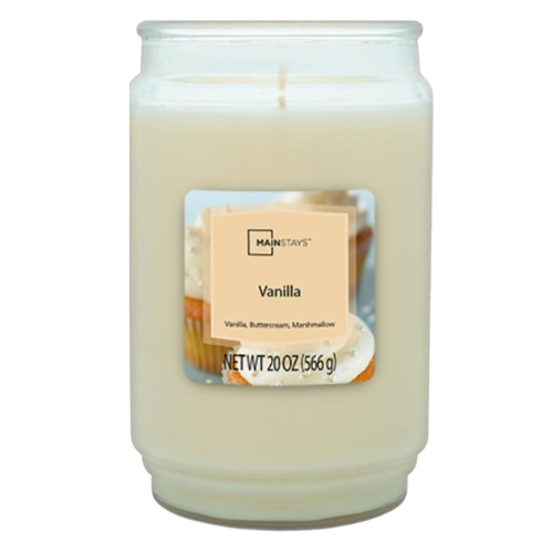 Mainstays Vanilla Candle 20oz (566g) Candles Mainstays