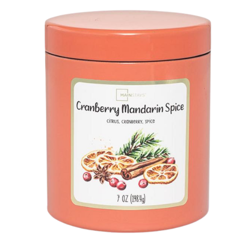 Mainstays Orange Cranberry Mandarin Scented Candle 7oz (198g) Candles Mainstays