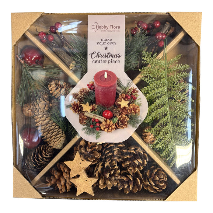 Make Your Own Christmas Centrepiece Kit Assorted Designs Christmas Craft Kits FabFinds Red Berries