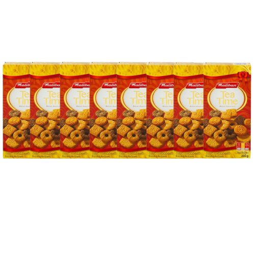 Maliban Tea Time Biscuit Assortment 200g Assorted Packs Biscuits & Cereal Bars Maliban Pack of 9