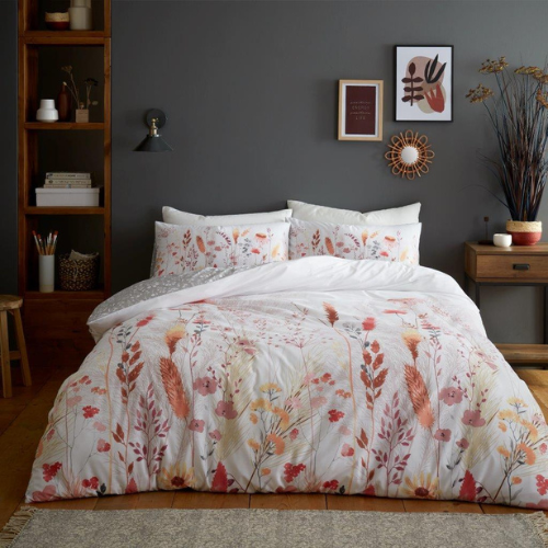 Meadow Floral Printed Duvet Cover Set Assorted Sizes Duvet Sets FabFinds Double