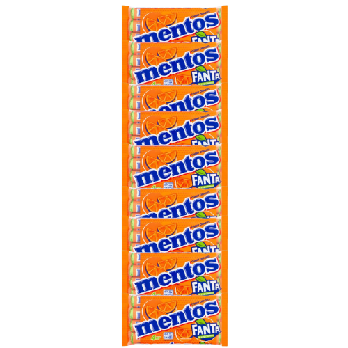 Mentos Fanta Orange Flavour Chewy Dragees 3 x 37.5g Assorted Packs Sweets, Mints & Chewing Gum Mentos Pack of 9