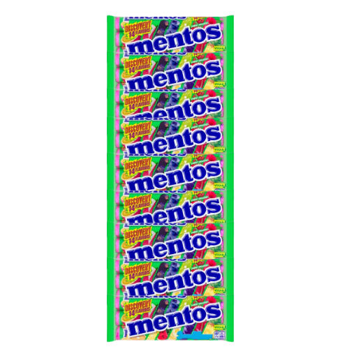 Mentos Discovery 14 Flavours Chewy Dragees Rolls 3 x 37.5g Assorted Packs Sweets, Mints & Chewing Gum Mentos Pack of 9