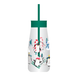 Kids Plastic Milk Jar & Straw with Christmas Print Drinkware FabFinds Penguin