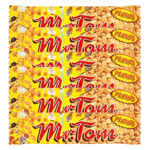 Hosta Mr Tom Peanut Crunch Bar 40g Assorted Packs Crisps, Snacks & Popcorn Hosta Pack of 6