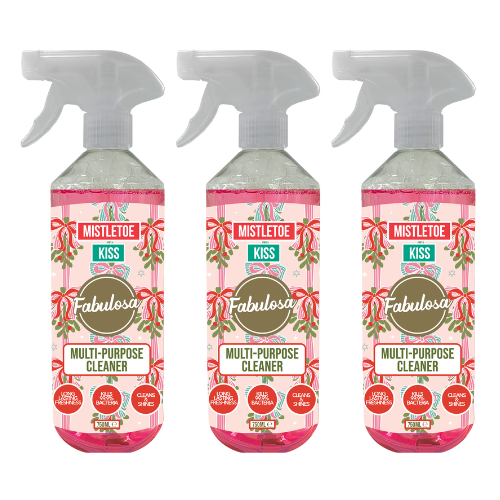 Mistletoe Kiss (Kiss-mas) Multi-Purpose Cleaner 750ml Assorted Packs Multi purpose Cleaners Fabulosa Pack of 3