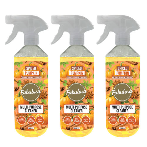 Spiced Pumpkin Multi-Purpose Cleaner 750ml Trigger Spray Assorted Packs Multi purpose Cleaners Fabulosa Pack of 3