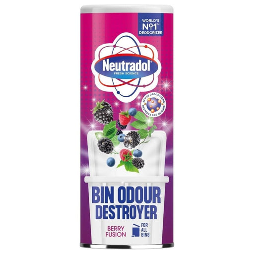 Neutradol Odour Destroyer Dustbin Powder Berry Fusion 350g Assorted Packs Bin Cleaners & Accessories Neutradol Pack of 1