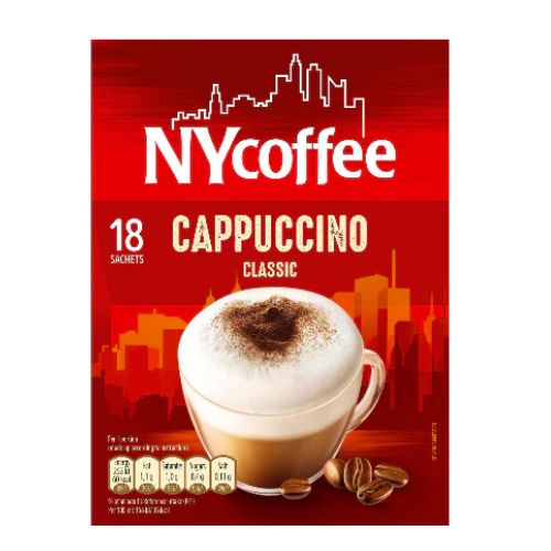 NY Cappuccino Instant Coffee 18 Pack Coffee FabFinds   