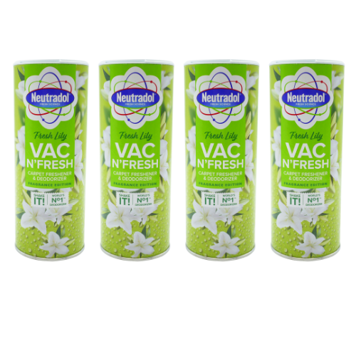 Neutradol Carpet Freshener Lily Fragrance 350g Assorted Packs Floor & Carpet Cleaners Neutradol Pack of 4