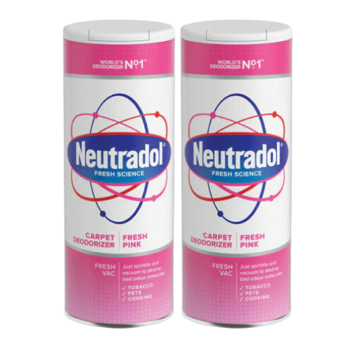 Neutradol Fresh Pink Carpet Freshener Powder 350g Assorted Packs Floor & Carpet Cleaners Neutradol Pack of 2