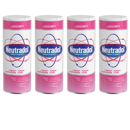Neutradol Fresh Pink Carpet Freshener Powder 350g Assorted Packs Floor & Carpet Cleaners Neutradol Pack of 4