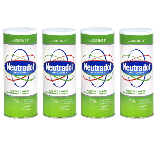 Neutradol Super Fresh Carpet Freshener Deodoriser Powder 350g Assorted Packs Floor & Carpet Cleaners Neutradol Pack of 4
