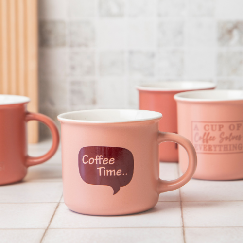 New Bone China Decal Coffee Quote Ceramic Mug 390ml Assorted Designs mugs FabFinds