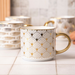Elegant Bone China Gold Handle Mug 490ml Assorted Designs Mugs FabFinds
