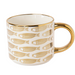 Elegant Bone China Gold Handle Mug 490ml Assorted Designs Mugs FabFinds Golden Fish