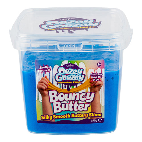 Toymania Oozey Goozey Bouncy Butter 180g Assorted Colours Toys Toy Mania Blue  