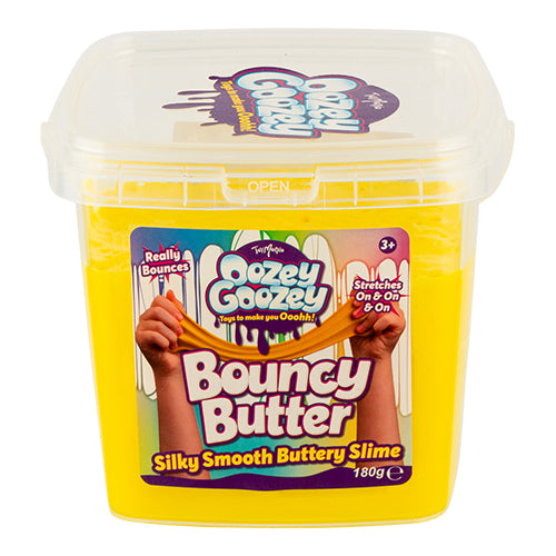 Toymania Oozey Goozey Bouncy Butter 180g Assorted Colours Toys Toy Mania Yellow  