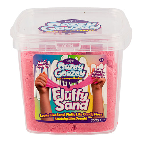 Toymania Oozey Goozey 350g Fluffy Sand Slime Assorted Colours Toys Toy Mania Pink  