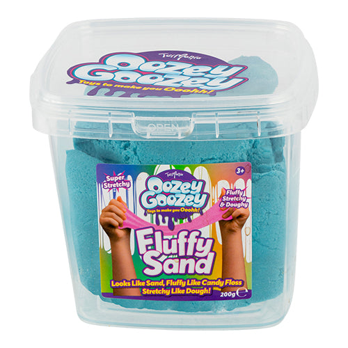 Toymania Oozey Goozey Fluffy Sand 200g Assorted Colours Toys Toy Mania Blue  