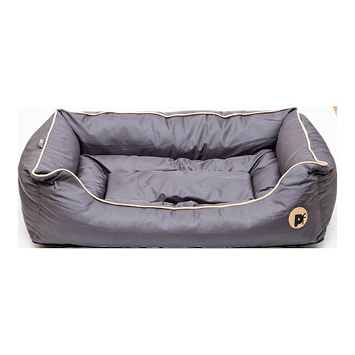 Petface Dog Bed Waterproof Extra Large Grey and Cream 82cm x 75cm Dog Beds Petface   