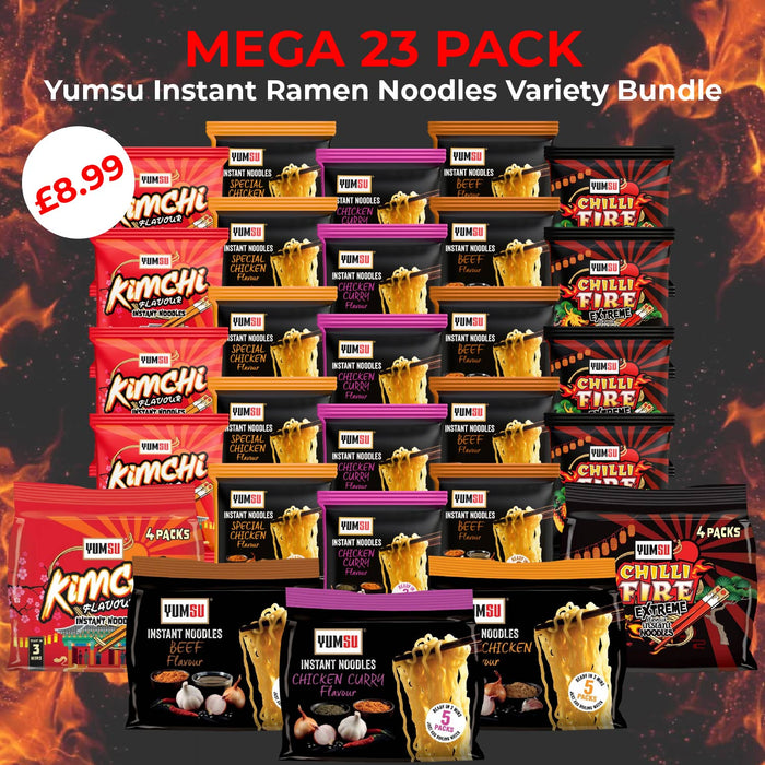23-Pack Yumsu Instant Ramen Noodle Variety Box Pasta & Noodles Yumsu