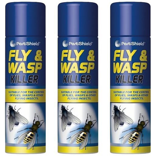 Pest Shield Fly & Wasp Killer 300ml Cleaning Pestshield Pack of 3