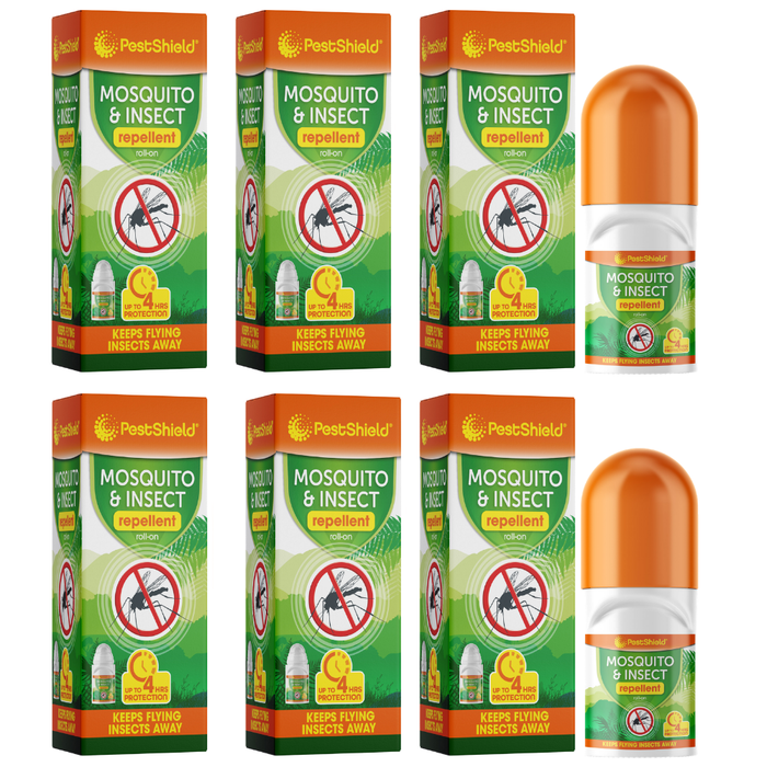 Mosquito & Insect Repellent Roll-On Assorted Packs Skin Care PestShield Pack of 6