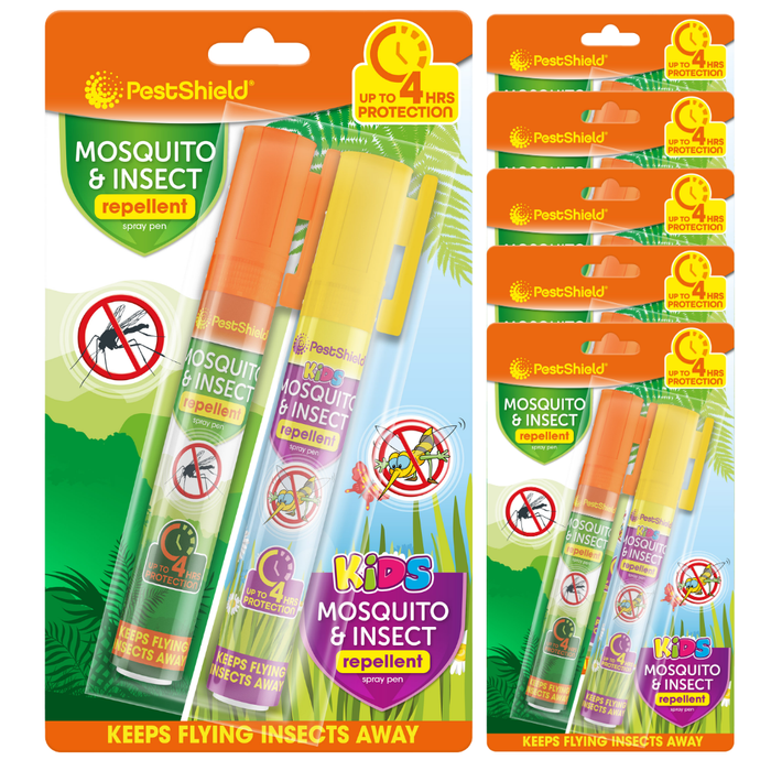 Mosquito & Insect Repellent Spray Pens Assorted Packs Skin Care PestShield Pack of 6