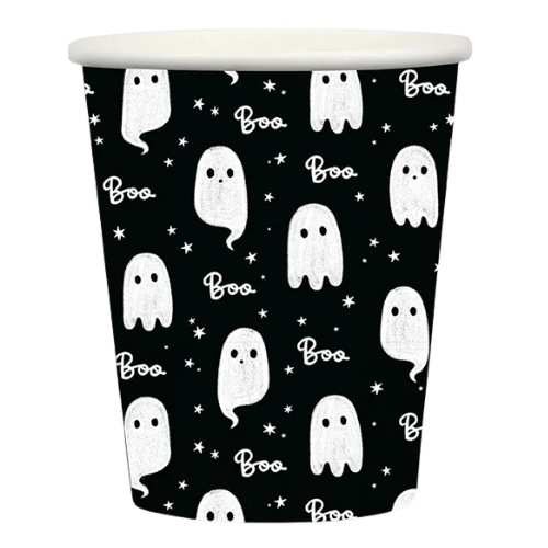 Halloween Printed Paper Cups Ghost Design Halloween Accessories FabFinds