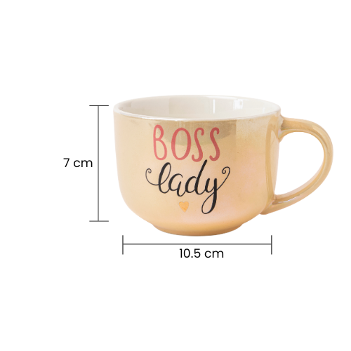 Pastel Ceramic Boss Lady Mug 500ml Assorted Colours Mugs FabFinds