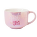 Pastel Ceramic Boss Lady Mug 500ml Assorted Colours Mugs FabFinds Pink