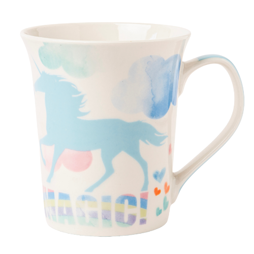 Bone China Pastel Unicorn Mug 350ml Assorted Designs Mugs FabFinds Blue Unicorn