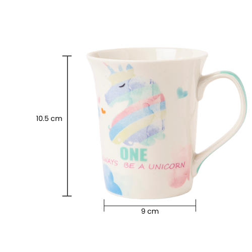 Bone China Pastel Unicorn Mug 350ml Assorted Designs Mugs FabFinds
