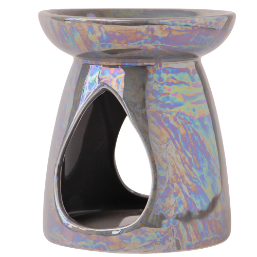 Deluxe Teardrop Pearlised Oil and Wax Melt Burner 14cm Assorted Colours Wax Melts & Oil Burners FabFinds